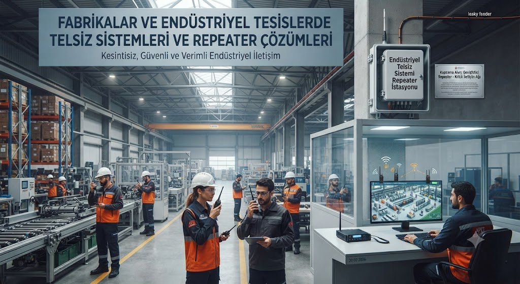 Fabrikalar ve Endüstriyel Tesislerde Telsiz Sistemleri ve Repeater Kullanımı