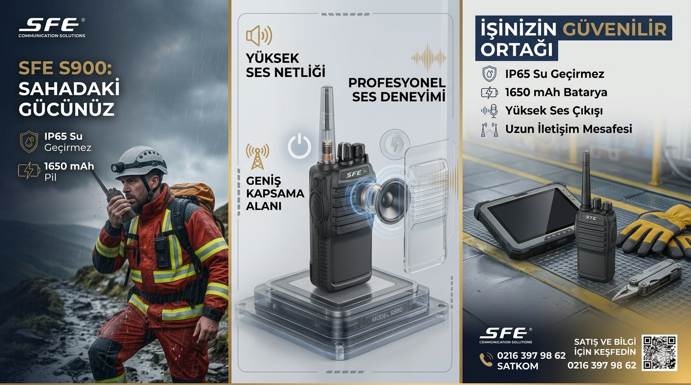 SFE S900 PMR Telsiz İncelemesi: Lisanssız, IP65 Su Geçirmez El Telsizi