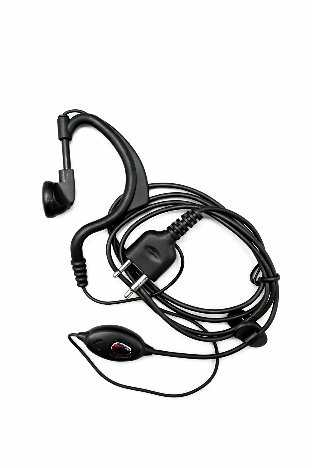 İcom Standart Çengel Telsiz Kulaklığı – Dar Jak Girişli, Profesyonel Kullanım