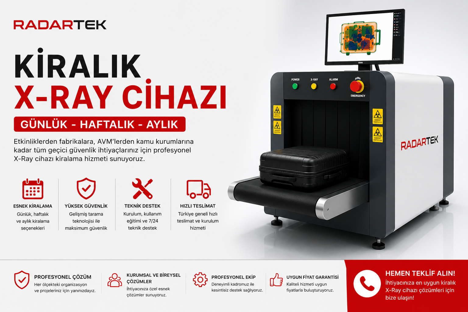 Kiralık X-Ray Cihazı - Günlük - Haftalık - Aylık